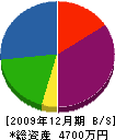 信濃土木 貸借対照表 2009年12月期