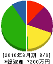 福井電気工業 貸借対照表 2010年6月期