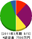 徳川綜合建設 貸借対照表 2011年3月期