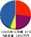 岡工務店 貸借対照表 2009年12月期