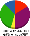 輝鷹 貸借対照表 2008年12月期