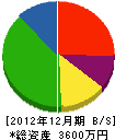 藤井電業 貸借対照表 2012年12月期