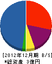 眞和 貸借対照表 2012年12月期