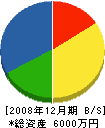小沢工務店 貸借対照表 2008年12月期