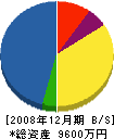 北海道ラップ 貸借対照表 2008年12月期