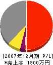 城武水道 損益計算書 2007年12月期