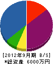 武藤造園 貸借対照表 2012年9月期