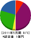 田中建設 貸借対照表 2011年5月期