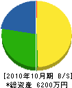 飯田庭園 貸借対照表 2010年10月期
