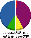 和田電機 貸借対照表 2013年3月期