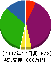 寺本商会 貸借対照表 2007年12月期