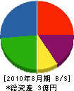 清信建設興業 貸借対照表 2010年8月期