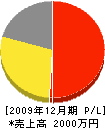 中部ポンプサービス 損益計算書 2009年12月期