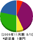 秋南 貸借対照表 2009年11月期