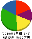 坂巻工業 貸借対照表 2010年9月期