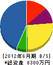 村松建設 貸借対照表 2012年6月期