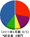 弘和建設 貸借対照表 2011年6月期