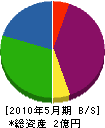 東昌産業 貸借対照表 2010年5月期