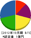 田中組 貸借対照表 2012年10月期