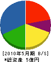 川邊組 貸借対照表 2010年5月期