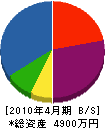 小坂組 貸借対照表 2010年4月期