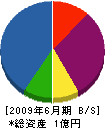東晃建設 貸借対照表 2009年6月期 東晃建設 貸借対照表 2009年6月期