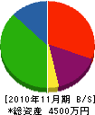 ハナワ 貸借対照表 2010年11月期