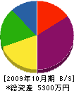 吉川美装商事 貸借対照表 2009年10月期