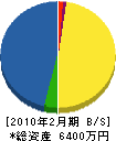 渡辺工務店 貸借対照表 2010年2月期