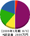 新栄電気工事 貸借対照表 2009年3月期