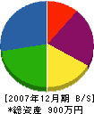 岡田塗工店 貸借対照表 2007年12月期