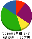 志村組 貸借対照表 2010年6月期