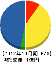 昭洋電工 貸借対照表 2012年10月期