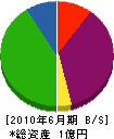 中村解体 貸借対照表 2010年6月期