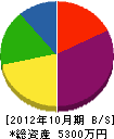 吉川美装商事 貸借対照表 2012年10月期