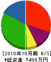 斉藤電設工業 貸借対照表 2010年10月期