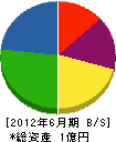 菅原建設 貸借対照表 2012年6月期