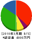 丸直大晃興産 貸借対照表 2010年3月期