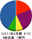 谷島組 貸借対照表 2011年4月期