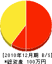 泉谷工務店 貸借対照表 2010年12月期