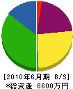 竹井造園 貸借対照表 2010年6月期