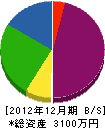 斎藤組 貸借対照表 2012年12月期