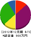 西四国開発 貸借対照表 2012年12月期