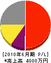 藤川電気工事 損益計算書 2010年6月期
