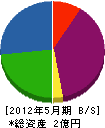 湯浅土建 貸借対照表 2012年5月期