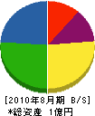 宮澤塗装工業 貸借対照表 2010年8月期