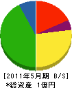 丸勇建設 貸借対照表 2011年5月期
