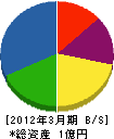 宮崎商店 貸借対照表 2012年3月期