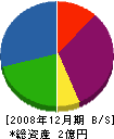 勝司建設 貸借対照表 2008年12月期