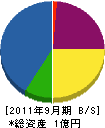 京葉園芸 貸借対照表 2011年9月期